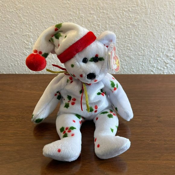 Ty Beanie Baby -  1998 Holiday Teddy the Bear - Style Number #04204 - Picture 4 of 10